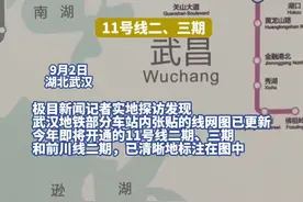 站内线网图正陆续更新，武汉地铁12座车站开通进入倒计时图片