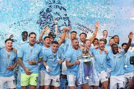 曼城十连胜迎来英超四连冠，有一种夺冠叫做“稳如磐石”图片