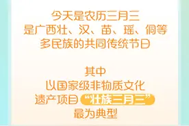 连休四天，壮族“三月三”是什么节？｜一图读懂图片