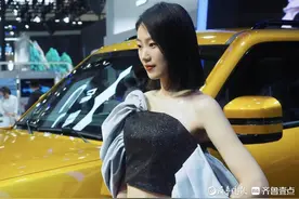 齐鲁国际车展：各路车模性感美艳、香车美女竞相辉映图片