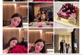 郭富城妻子方媛晒照庆祝38岁生日，三胎孕肚明显，此前被曝是男孩图片