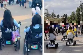 坐电动轮椅逛迪士尼有泛滥趋势！迪士尼出新规：使用轮椅先登记，入园时出示残障证明图片