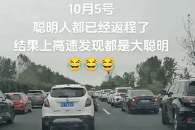 返程高峰来了，第一波“聪明人”昨天就堵路上！车辆突发自燃，一高速路段临时管制，最新进展→图片