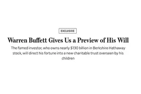 巴菲特，罕见透露最新遗产安排，再捐赠385亿元！8月迎来94岁生日，他曾表示，自己在打加时赛了图片