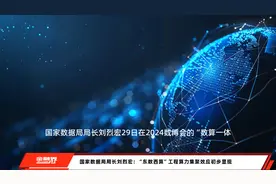 国家数据局局长刘烈宏：“东数西算”工程算力集聚效应初步显现视频封面