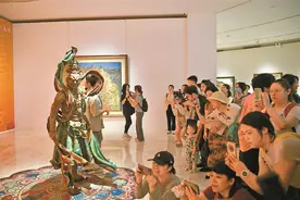 全国美术作品展览精品展在深开幕 80幅佳作与“活化”表演呈现敦煌之美图片