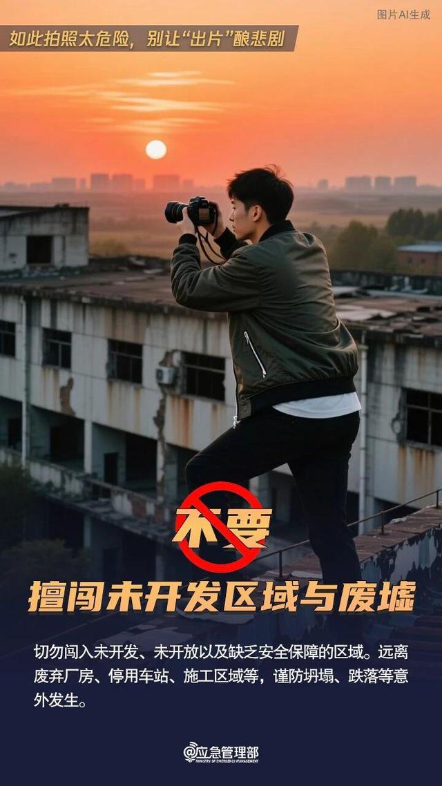 @假期出游的你 打卡照虽美 但这些“出片”方式不可取
