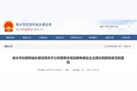 加装电梯各楼层如何出钱？河北1市出台指导意见图片