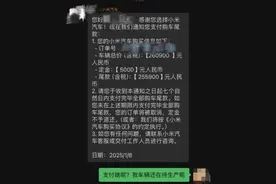 小米汽车“未交车先结清尾款”引争议 销售人员：仅针对有特殊情况的准车主图片