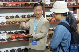 杭州：茶博会上品茶韵图片