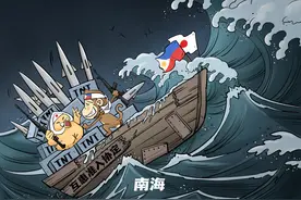 南海风浪大 小船须谨慎图片