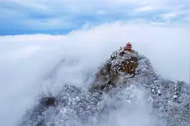 雪霁初晴秦岭美景图片
