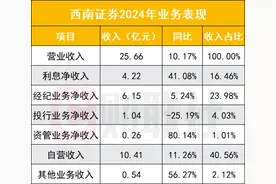 西南证券业绩亮相，自营体现双作用力，全年增长助推业绩，一季度下滑影响业绩图片