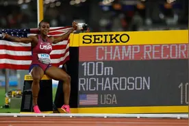 田径世锦赛｜女子百米：理查德森破纪录夺冠图片
