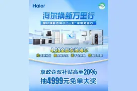 海尔焕新盛典启幕 政企双补 4月20日胶东全民狂欢图片