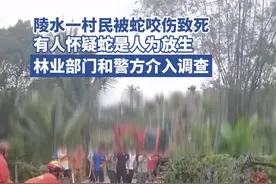 陵水一村民被蛇咬伤致死，有人怀疑蛇是人为放生，林业部门和警方介入调查图片