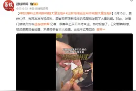 “网友爆料正新鸡排鸡腿大量生蛆” ，官方通报图片