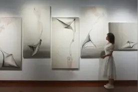 华东师大美术学院2024届毕业展开幕图片