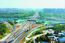 石家庄市北三环与复兴大街交口立交桥加快建设图片