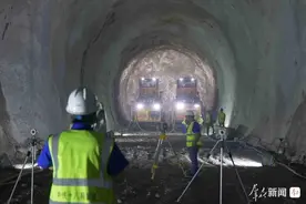 全国最长高铁隧道——西十高铁秦岭马白山隧道顺利贯通图片