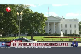 美国：再挥“关税大棒”特朗普称将对进口汽车征收25%左右关税视频封面