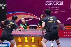 王楚钦球拍检测环节受损 裁判：你的球拍没问题图片