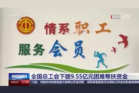 全国总工会下拨9.55亿元困难帮扶资金视频封面