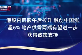 港股内房股午后拉升 融创中国涨超6% 地产供需两端有望进一步获得政策支持视频封面