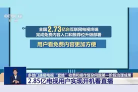 收费更清晰、开机看直播……电视“套娃”收费治理有了新成效图片