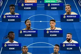 银河战舰3期🚢皇马下赛季预测首发：姆巴佩领衔，5人身价过亿图片