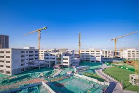 预计9月投用！北京中学东坝北校区项目一期主体结构封顶图片