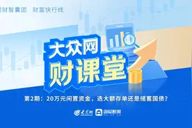 大众网《财课堂》：20万闲置资金，大额存单与储蓄国债哪个更稳健？建行专家带你揭秘！图片