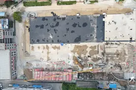 池州主城区部分停车场建设进入收尾冲刺阶段图片