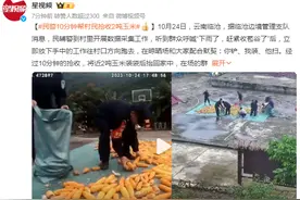 民警10分钟帮村民抢收2吨玉米 在场群众纷纷竖起了大拇指图片