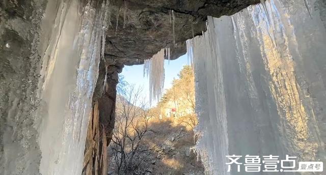 壹点号.秀山东|泰山彩石溪：冰锁崖间，惊艳一冬冬梦