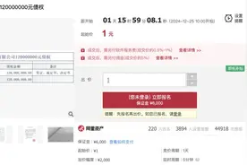 “我也去报个名”！1元起拍、220人已交保证金，恒大地产集团1.2亿元债权拍卖！工作人员：建议起码准备50万元参拍资金图片