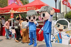 卡通IP化身“引学官”，现身西乡北帝三月三庙会图片