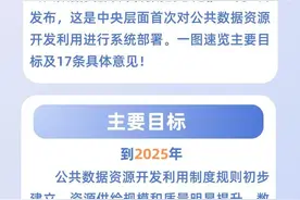 加快公共数据资源开发利用 关注这份文件中的17条意见图片