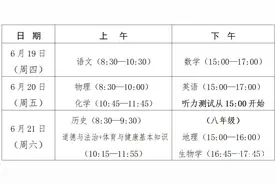 快讯！2025年福建中考时间定了图片