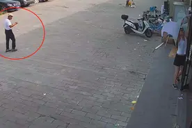 男子偷钱，被女体育老师狂追一公里，走投无路，最后跳河了……图片