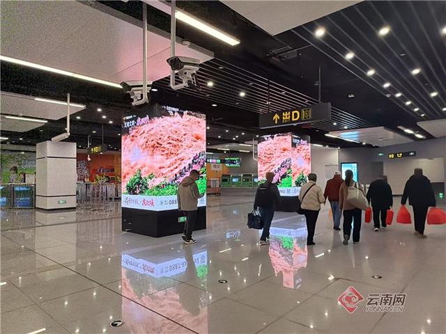 昆明地铁5号线“冬游迪庆”主题专列惊艳亮相