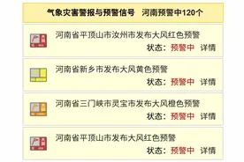 全省预警！河南大风+沙尘持续 景区暂停开放图片