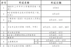 2025年考证时间定了！图片