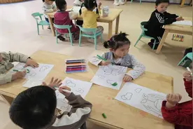 泰山区上高街道学苑社区开展“护苗2025”绿书签主题绘画活动图片