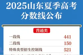 快讯！2025山东高考分数线公布图片