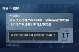 西安优化房地产相关政策：全市商品住房取得《不动产权证书》即可上市交易视频封面