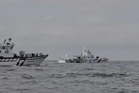台媒紧盯：台“海巡署”称大陆海警船编队今进入金门海域，是“今年第31次”图片