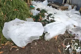连续报道｜六安居民楼“长”出的大冰柱已掉落图片