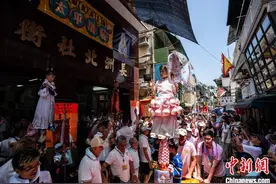 国家级非遗香港长洲“太平清醮”民俗活动热闹非凡图片