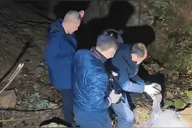 探险博主称在宜昌一未开发山洞口发现衣着完整的男尸，当地警方回应图片